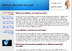Credit Card Offshore Merchant Account