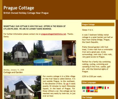 A Beautiful Vacation Rental Cottage Near Prague