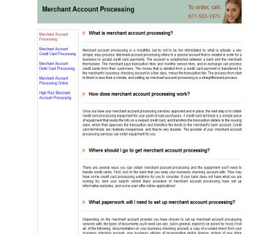 Merchant Account Processing
