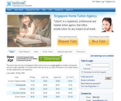 Singapore Tuition Agency, Tuition Assignment