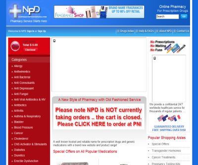 No Prescription Drugs and Medications - NPD Online Pharmacy