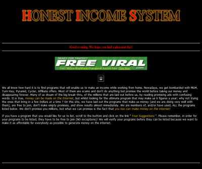 Honest Income System