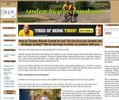 Tandem Bicycle Central - The online resource