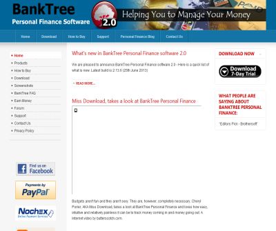 BankTree Personal Finance Accounting Software Free Download