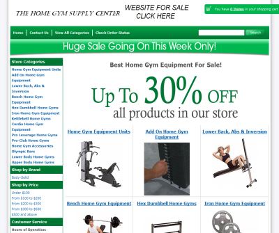 Home Gym Supplies at 20% Discount