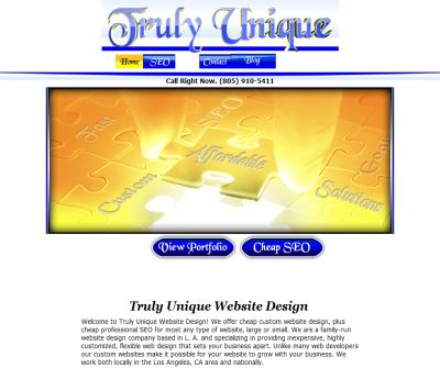 Cheap Website Design, Cheap SEO - Truly Unique