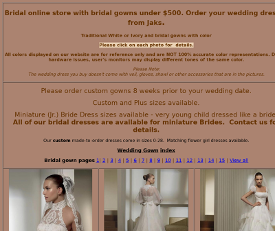 Welcome Brides to our color your wedding shopping experience!