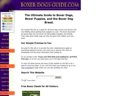 Boxer Dogs Guide