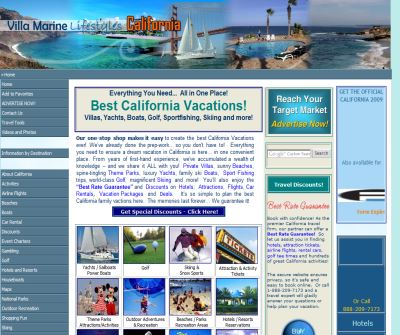 Disney Vacations CA - California Vacations - All Inclusive Resorts - Map of California