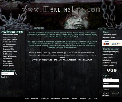 Merlins Ltd - Halloween horror masks