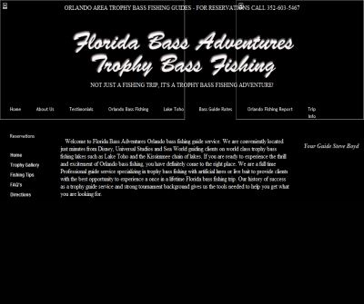 Trophy Bass Fishing Guides in Orlando | Central Florida Orlando Area Bass Fishing Guides