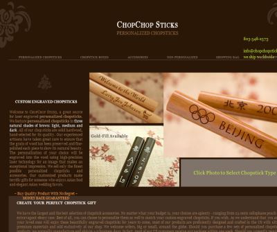 Personalized Chopsticks, Custom Engraved Chopsticks