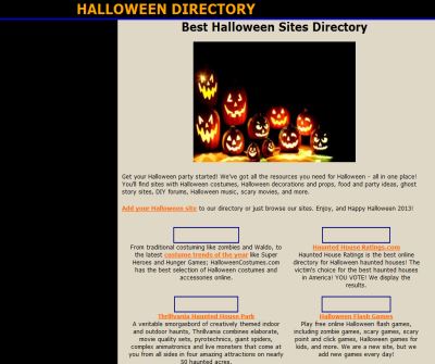 Best Halloween Sites Directory