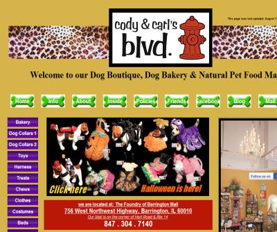 cody & carl's blvd, Barrington Illinois local dog boutique, dog bakery & pet portrait studio