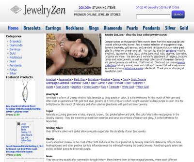 Jewelry Zen: Spiritual and Meditative Jewelry: Yoga, Buddha, Zen type Earrings, Necklaces and Rings