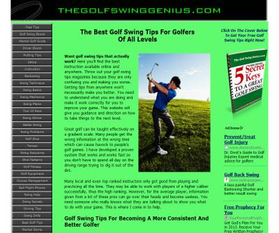 Golf Swing Genius