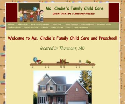 Ms. Cindie's Family Childcare - Welcome