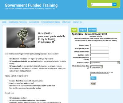 Government Funded Training
