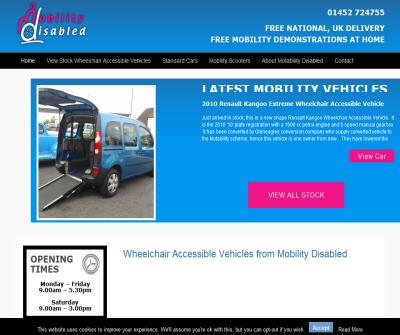 Mobility Disabled | Wheelchair Accessible Vehicles | For disabled drivers & passengers | Very affordable prices | wheelchair cars | wheelchair vehicles | electric mobility scooters
