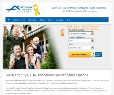 Streamline Refinance - Info for VA and FHA Streamline Refinance