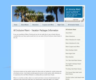 All Inclusive Miami | All Inclusive Information 4 U!