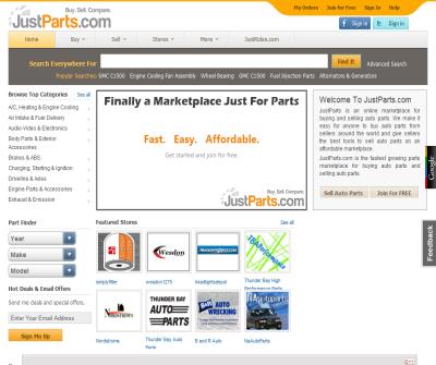 JustParts.com - Online parts marketplace