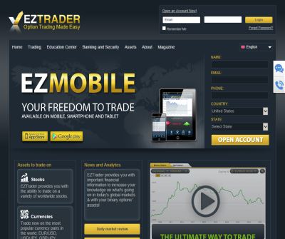 EZTrader.com, The Binary Options Trading Platform