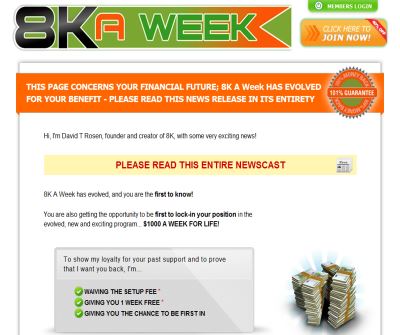8K A Week Global Weekly Income Generator