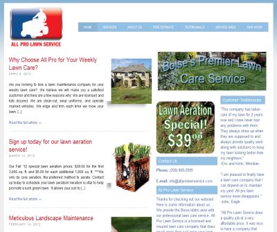 Lawn Care Services in Boise Idaho-All Pro Lawn Service
