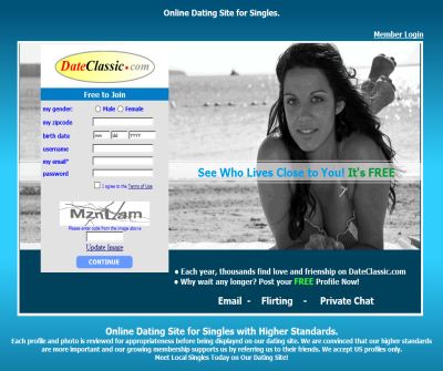 DateClassic - online dating service.
