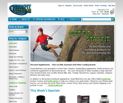 StayFitNutrition.com -  Get Fit. Stay Fit - Discount Supplements