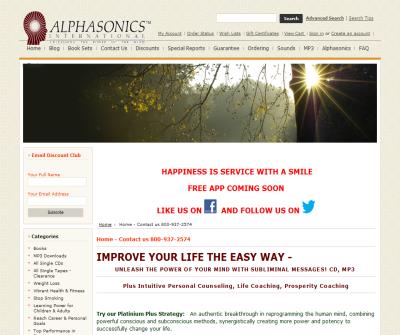 Alphasonics: Tools for Growth-Self Help Products