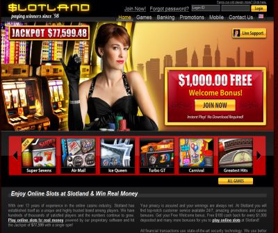 slottland casino,winning and or betting.