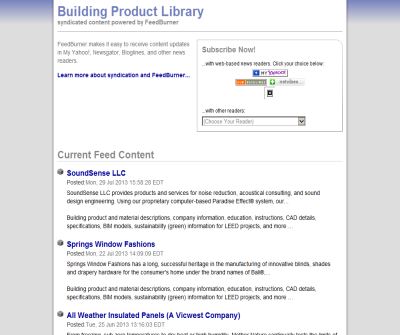 Building Product Library