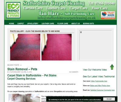 Carpet and upholstery cleaning in Wolverhampton, Shifnal and Telford.  Jones of Church Eaton