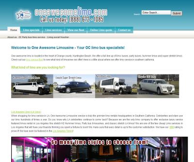 One Awesome Limo - Orange county limo service