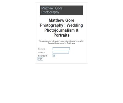 Matthew Gore Wedding Photography