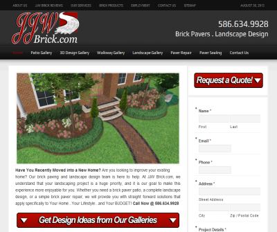 Landscape Design and Brick Paving Michigan