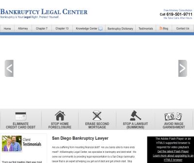 BANKRUPTCY LEGAL CENTER - SAN DIEGO BANKRUPTCY LAWYER - BANKRUPTCY ATTORNEY