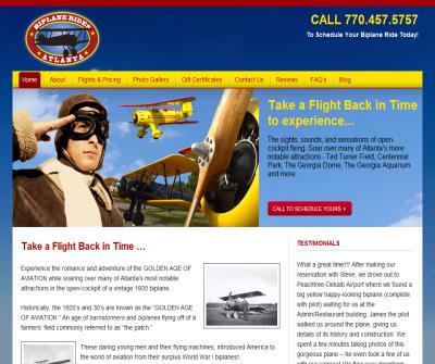 Biplane rides in Atlanta sightseeing tours