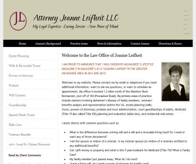 Attorney Joanne Leifheit (Licensed since 1996)