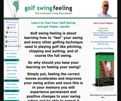 Golf Swing Feeling The Hidden Fundamental