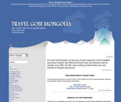 Travel Gobi Mongolia