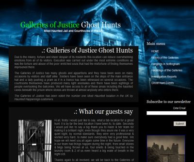 Galleries of Justice Ghost Hunts