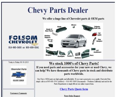 Chevy Parts Dealer