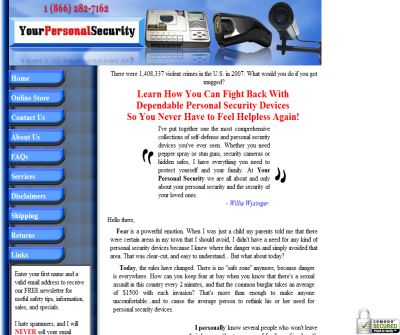 Personal Security, Home Defense, Self Defense Weapons