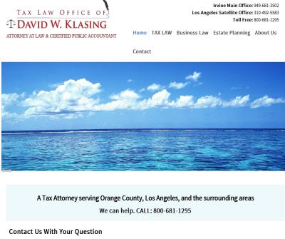 Tax Law Office of David W. Klasing