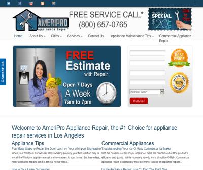 Appliance Repair Los Angeles | Washer | Dryer | Stove | Air Conditioning | Refrigerator | Heater 