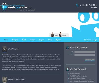 Bring your Website to Life with a Walk On Video!
