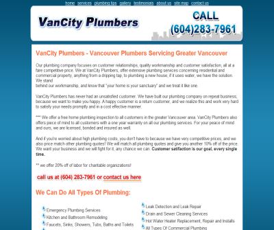 Vancity Plumbers - Vancouver Plumbing Company